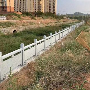 承德 白麻河道栏杆效果展示图