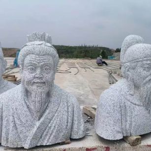 承德 白麻花岗岩石材人物立体雕刻