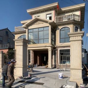 承德 黄金麻花岗岩荔枝面别墅外墙干挂私家专属