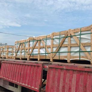 承德 芝麻白花岗岩地铺石出口专车-泰国游