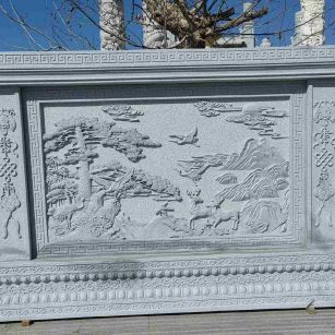 承德 芝麻白大型照壁，屏风，影壁
