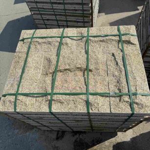 承德 黄金麻花岗岩石材自然面蘑菇石成品