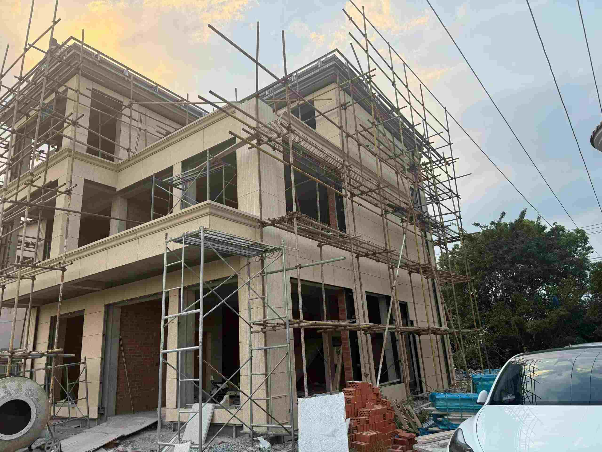 承德 黄金麻荔枝面花岗岩外墙干挂