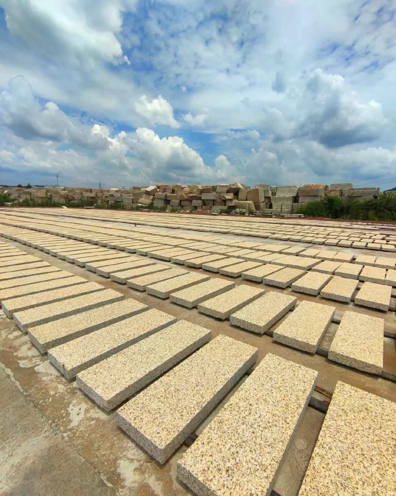 承德 黄金麻花岗岩荔枝面地铺石防护中