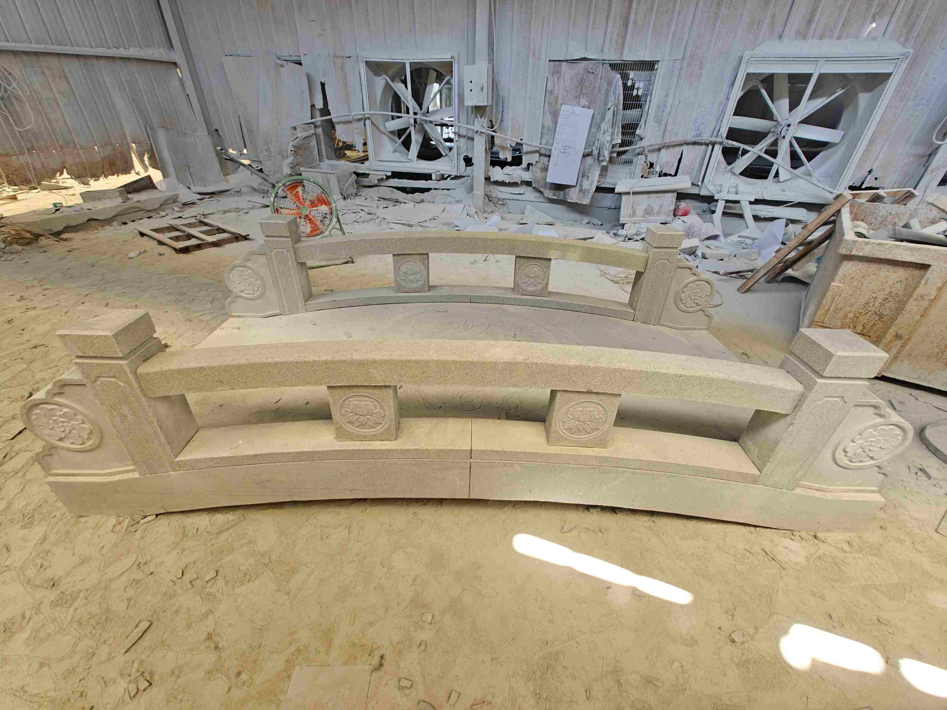 承德 芝麻灰花岗岩异形加工-拱桥，石桥