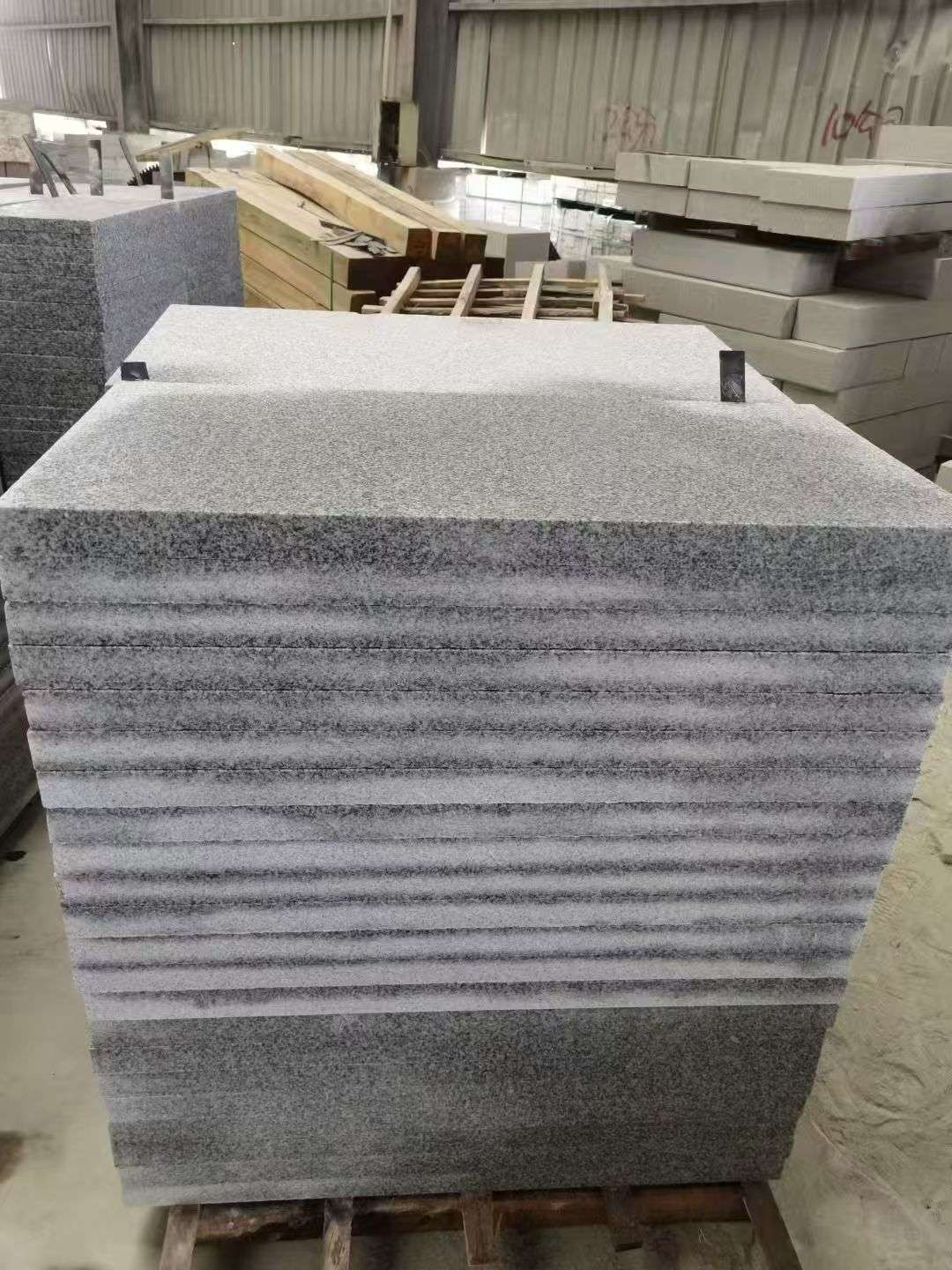 承德 芝麻白5公分火烧地铺成品，900*400，规格可定制