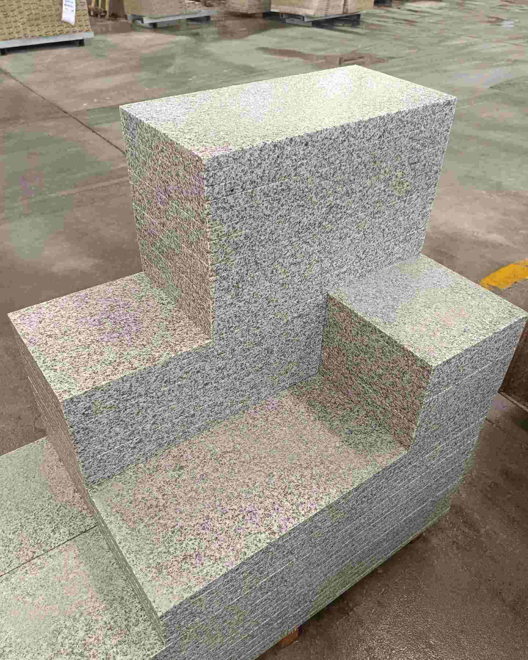 承德 白麻花岗岩荔枝面地铺石