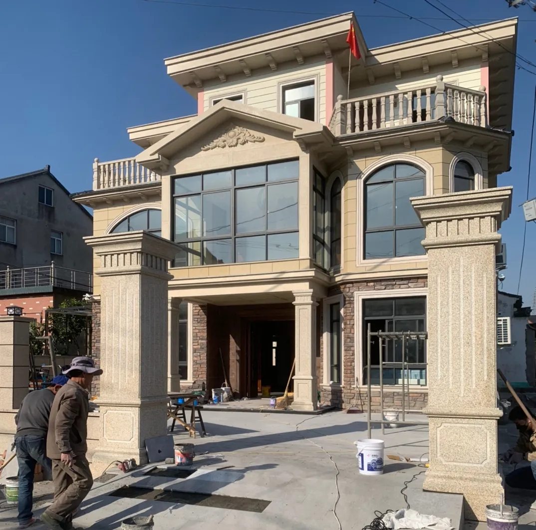 承德 黄金麻花岗岩荔枝面别墅外墙干挂私家专属